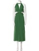 Juan de Dios Halterneck Midi Length Dress