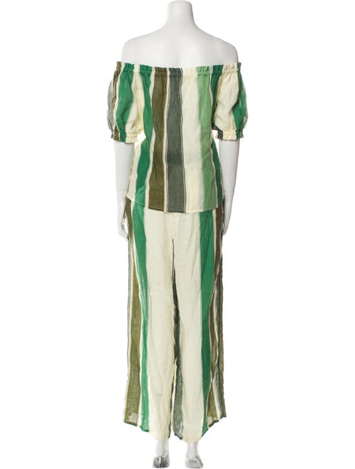 Juan de Dios Linen Striped Pant Set