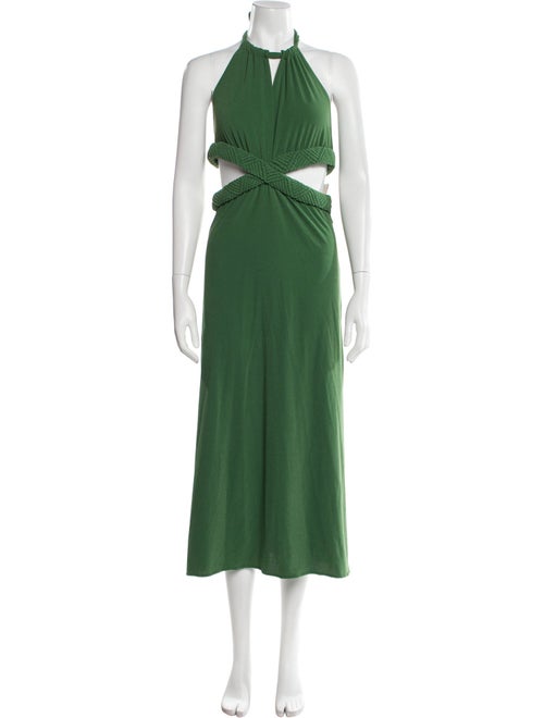 Juan de Dios Halterneck Midi Length Dress