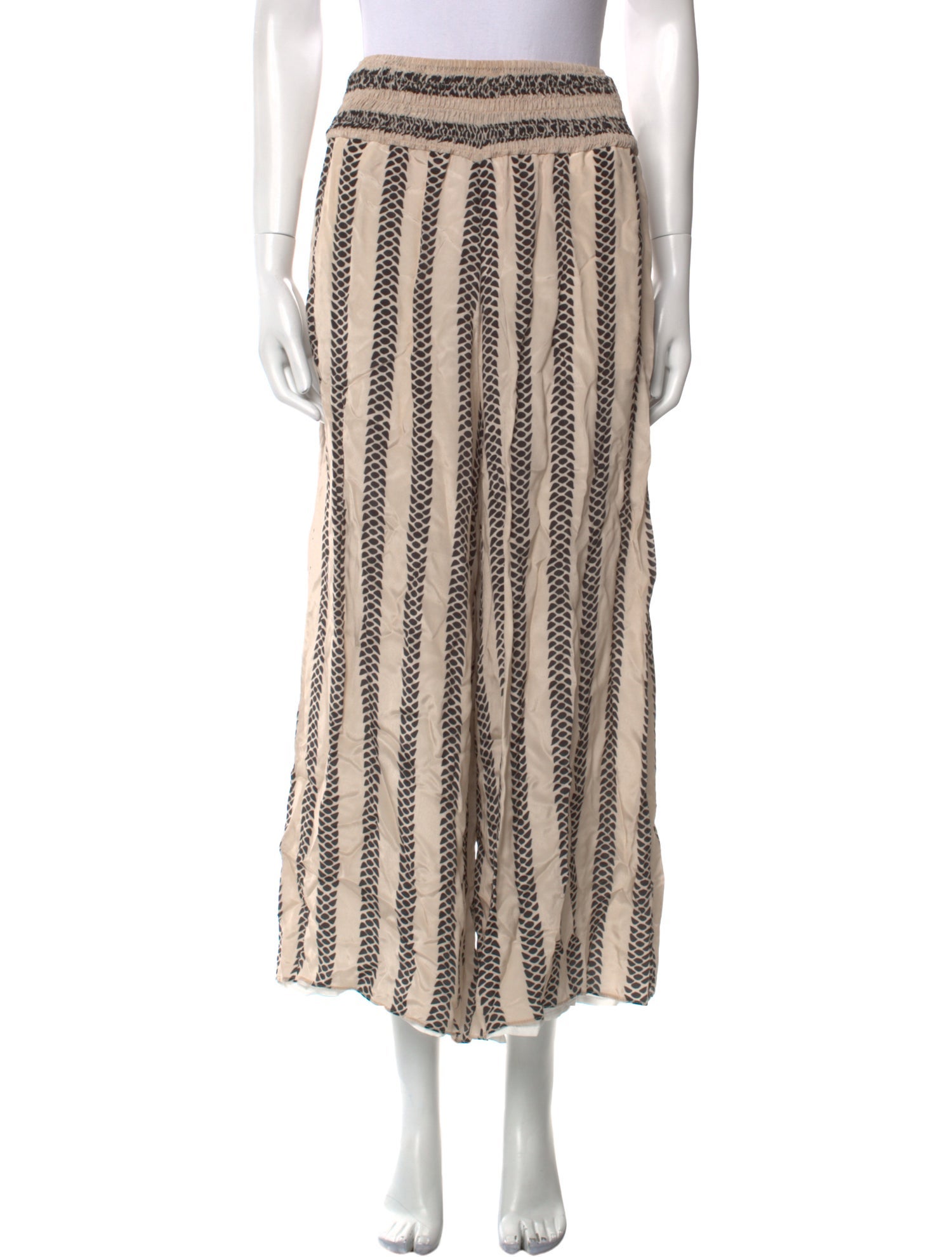 Juan de Dios Striped Wide Leg Pants