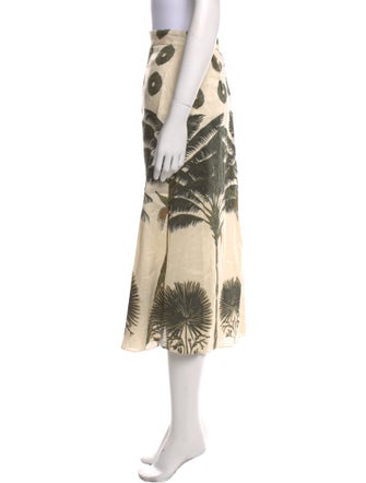 Juan de Dios Linen Midi Length Skirt