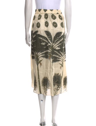 Juan de Dios Linen Midi Length Skirt
