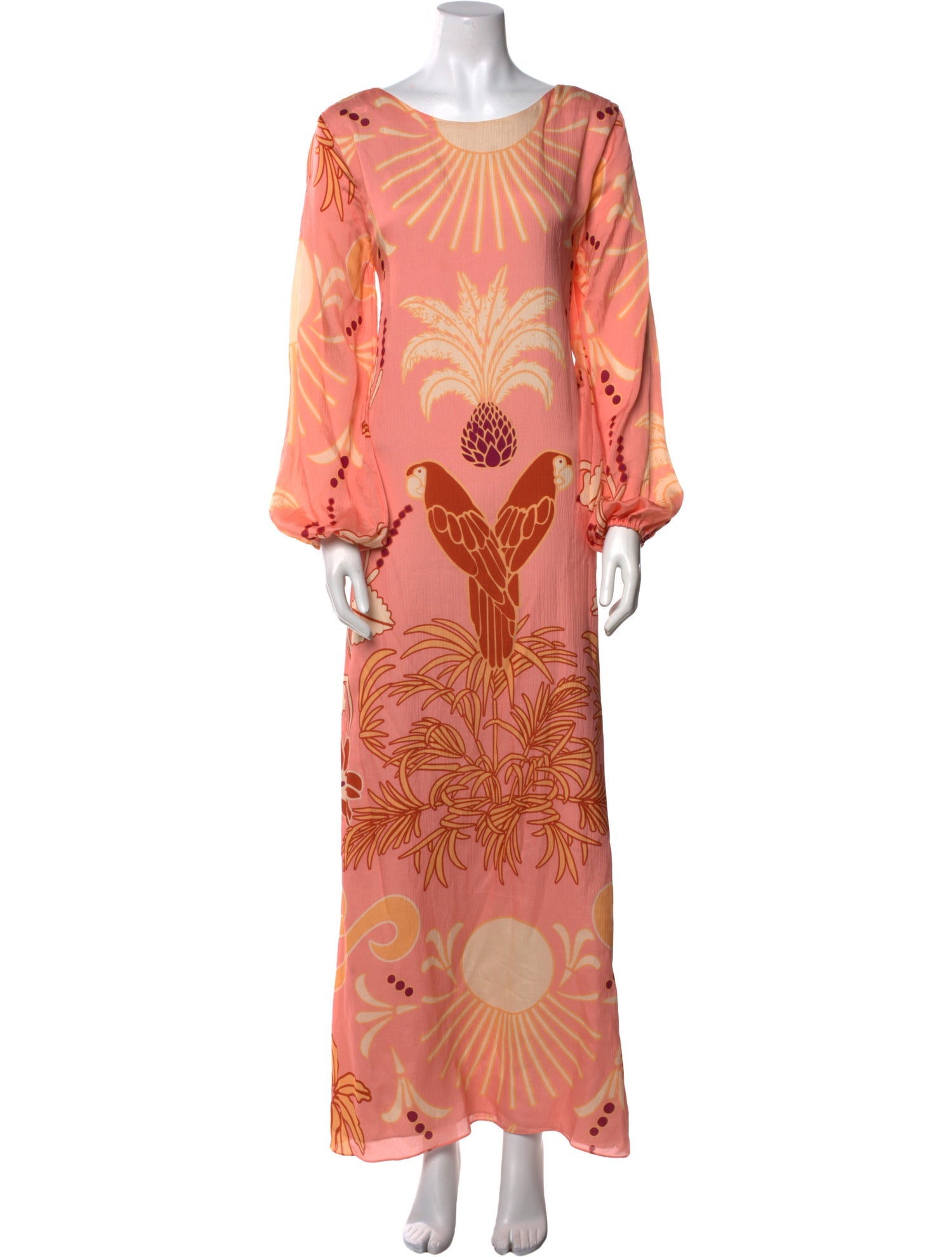 Juan de Dios Silk Long Dress