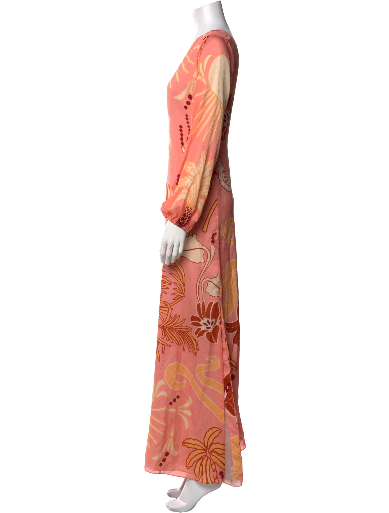 Juan de Dios Silk Long Dress