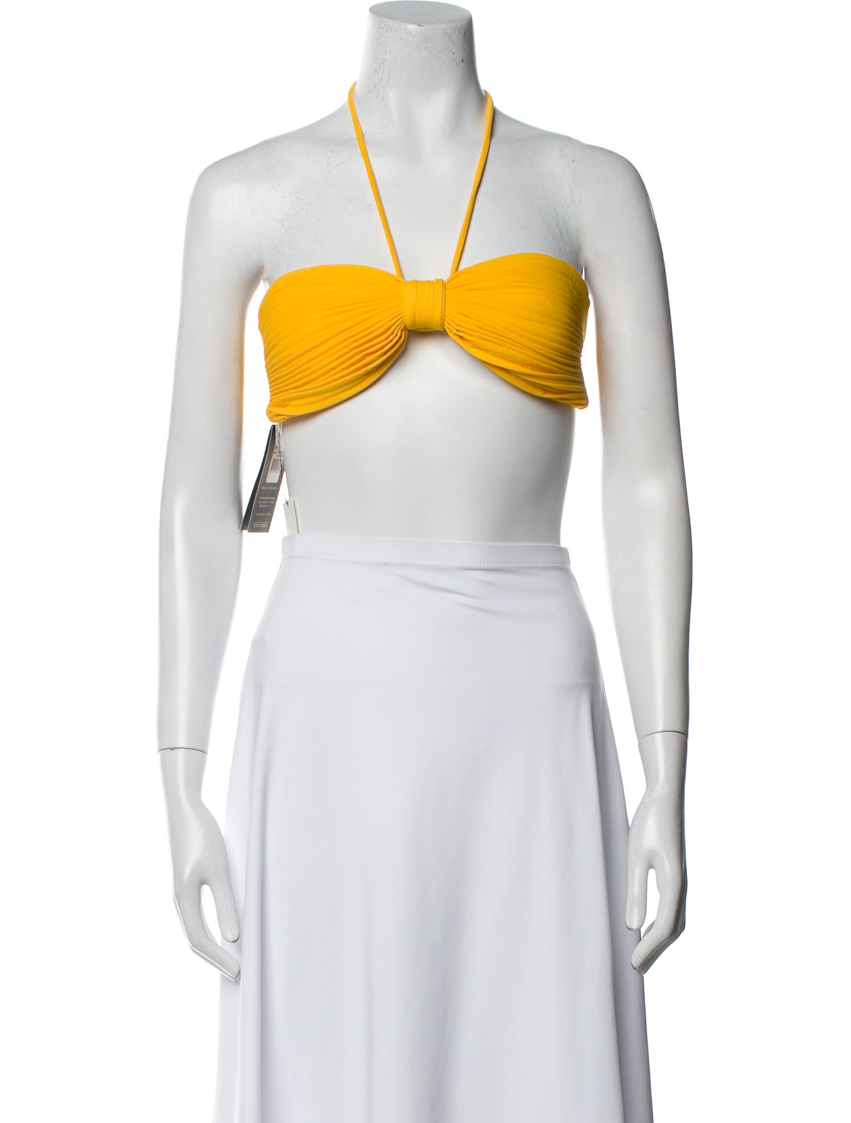 Juan de Dios Halterneck Sleeveless Crop Top