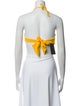 Juan de Dios Halterneck Sleeveless Crop Top