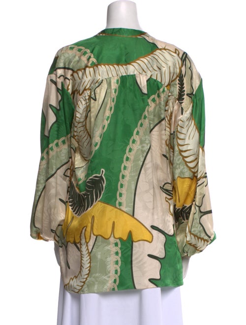 Juan de Dios Silk Printed Blouse