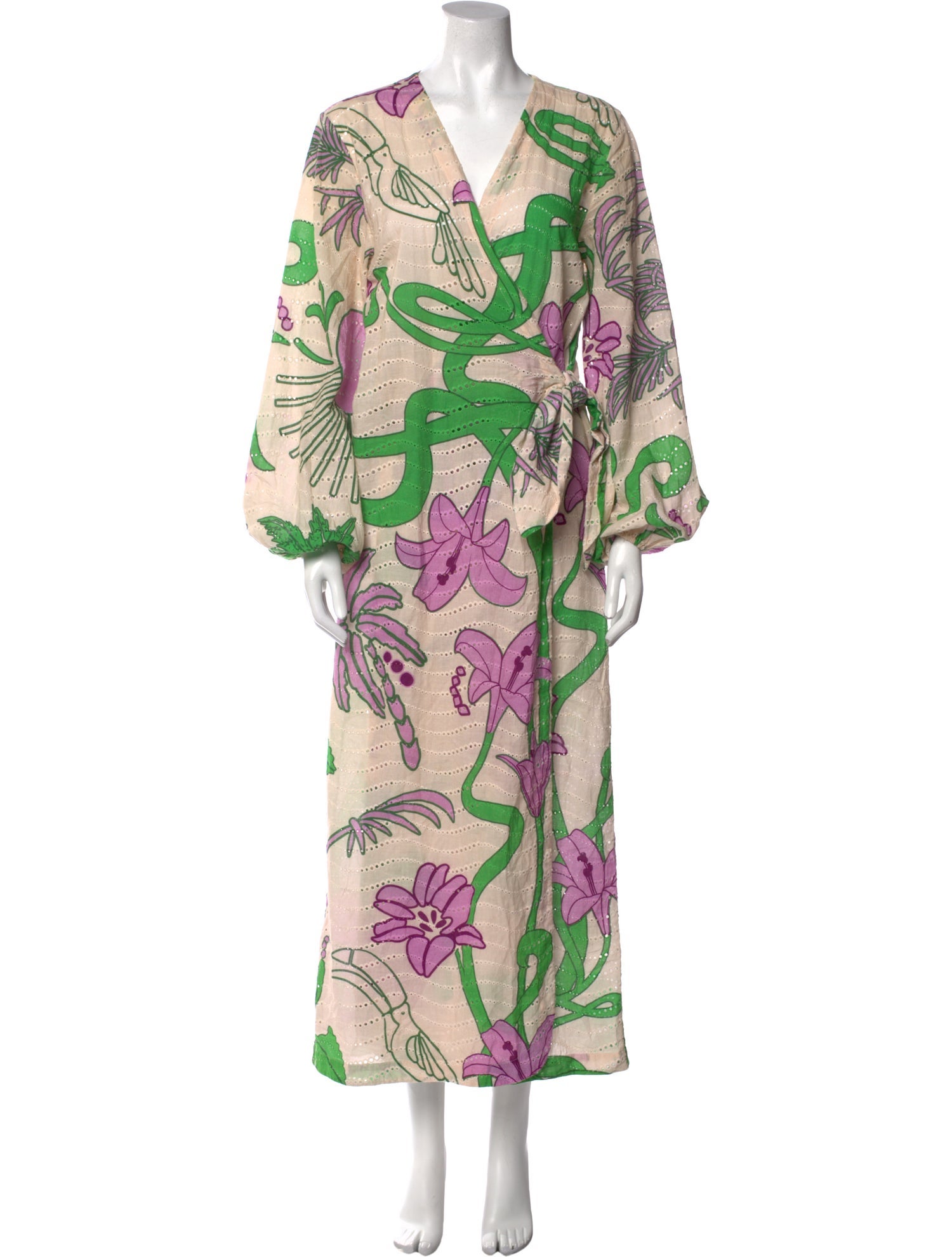 Juan de Dios Floral Print Long Dress