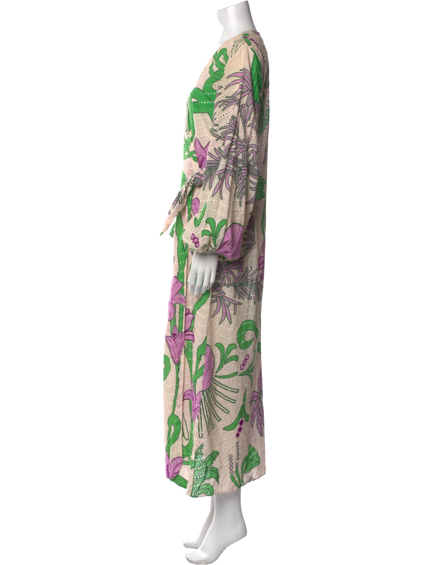 Juan de Dios Floral Print Long Dress