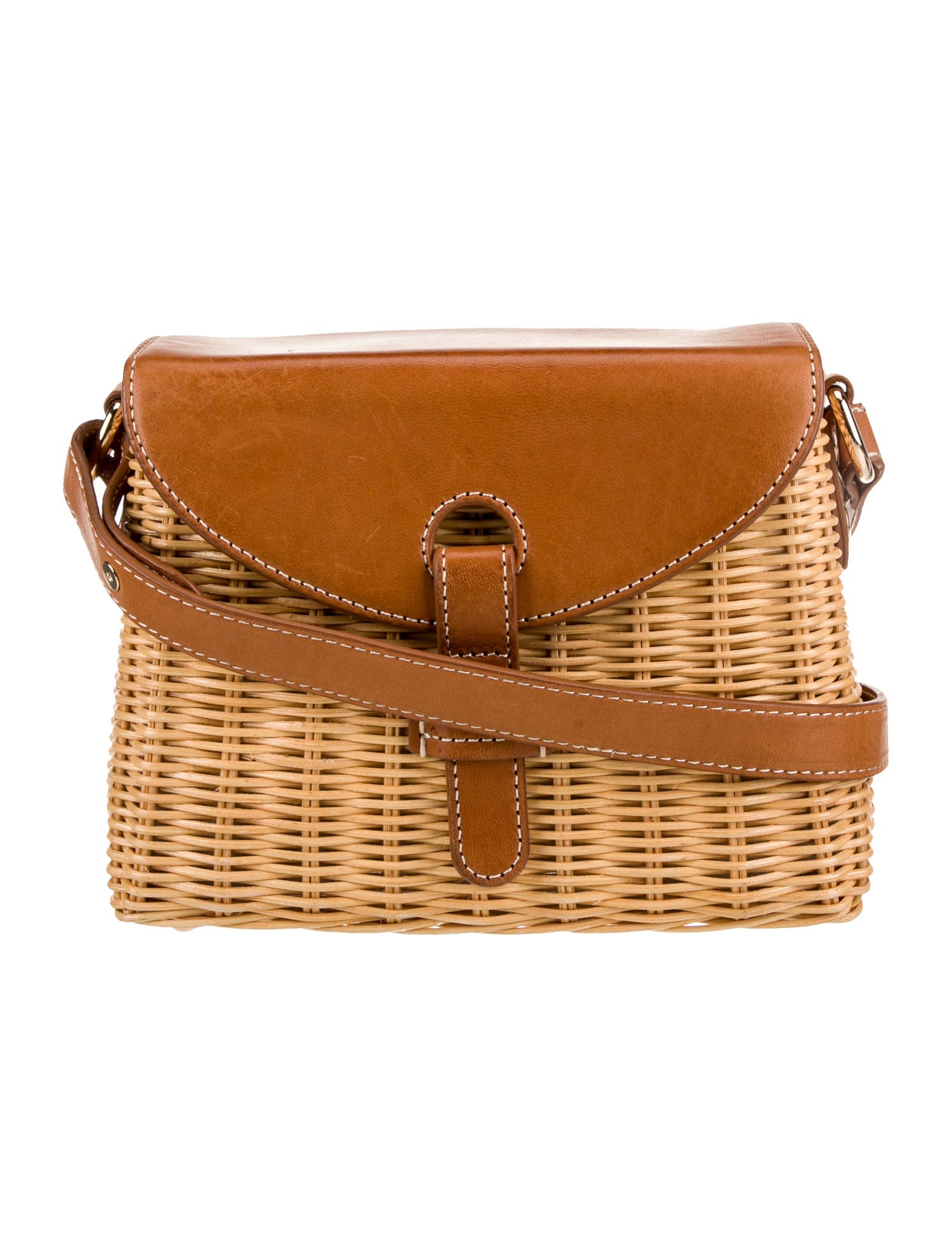 J. Mclaughlin Wicker Shoulder Bag