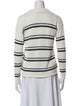 J. Mclaughlin Striped V-Neck Sweater