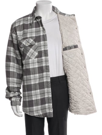 JJJJound Plaid Print Jacket