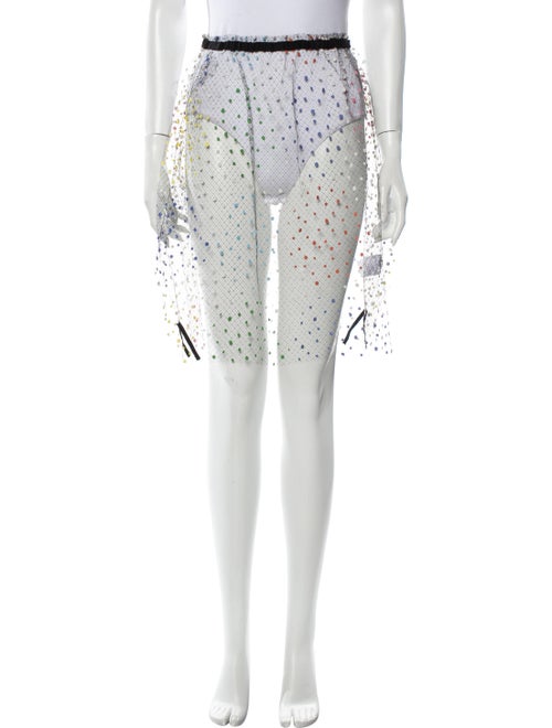 Julien David Polka Dot Print Knee-Length Skirt