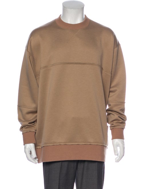 Julien David Oversize Crew Neck Pullover Brown