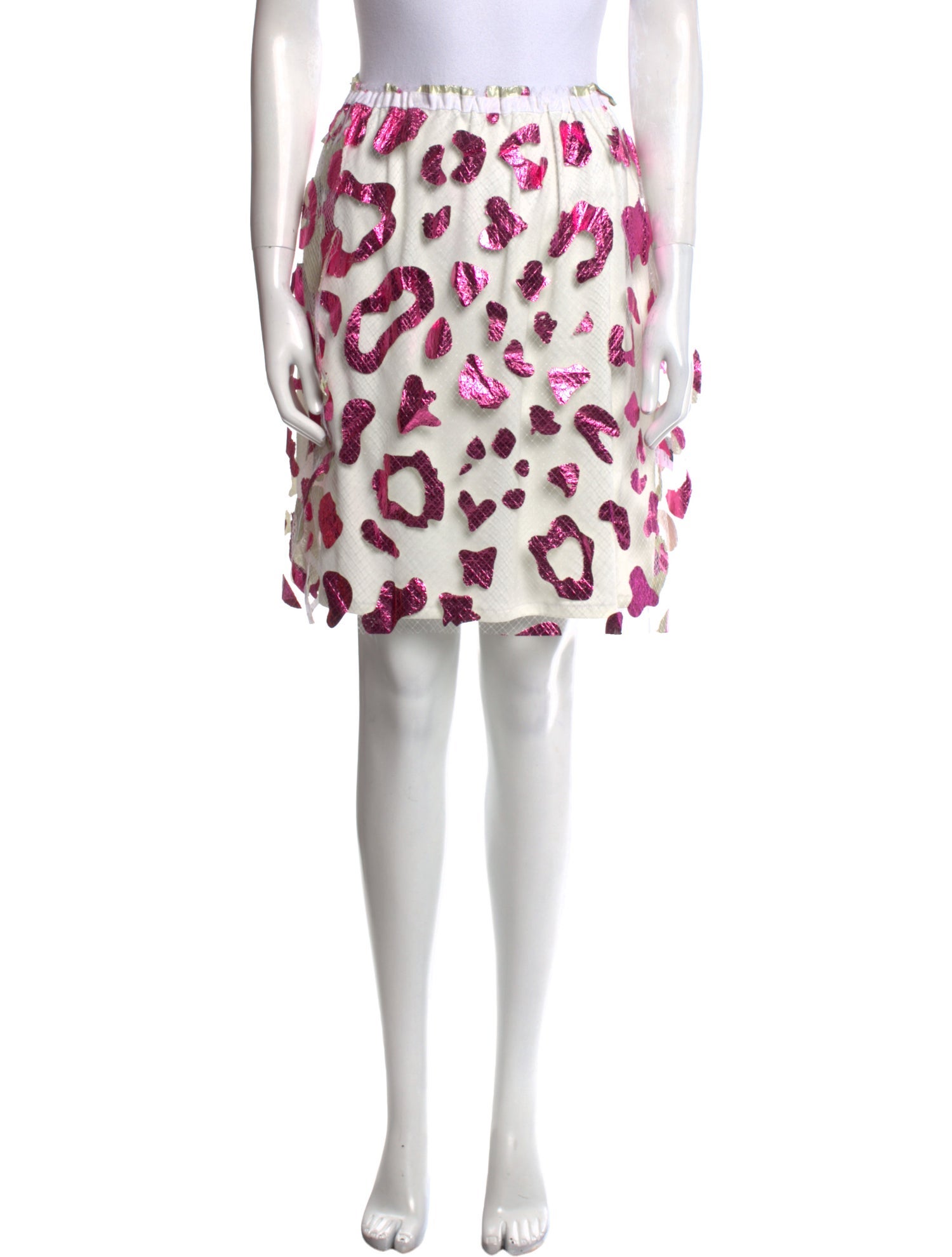 Julien David Printed Mini Skirt