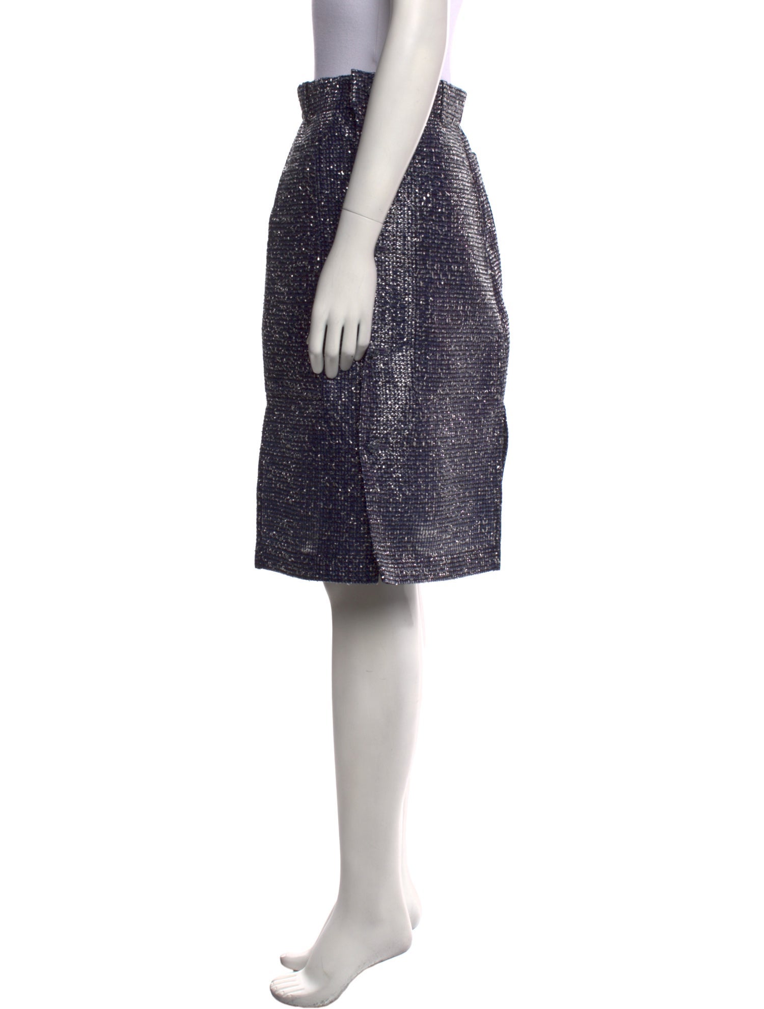 Julien David Nylon Knee-Length Skirt w/ Tags