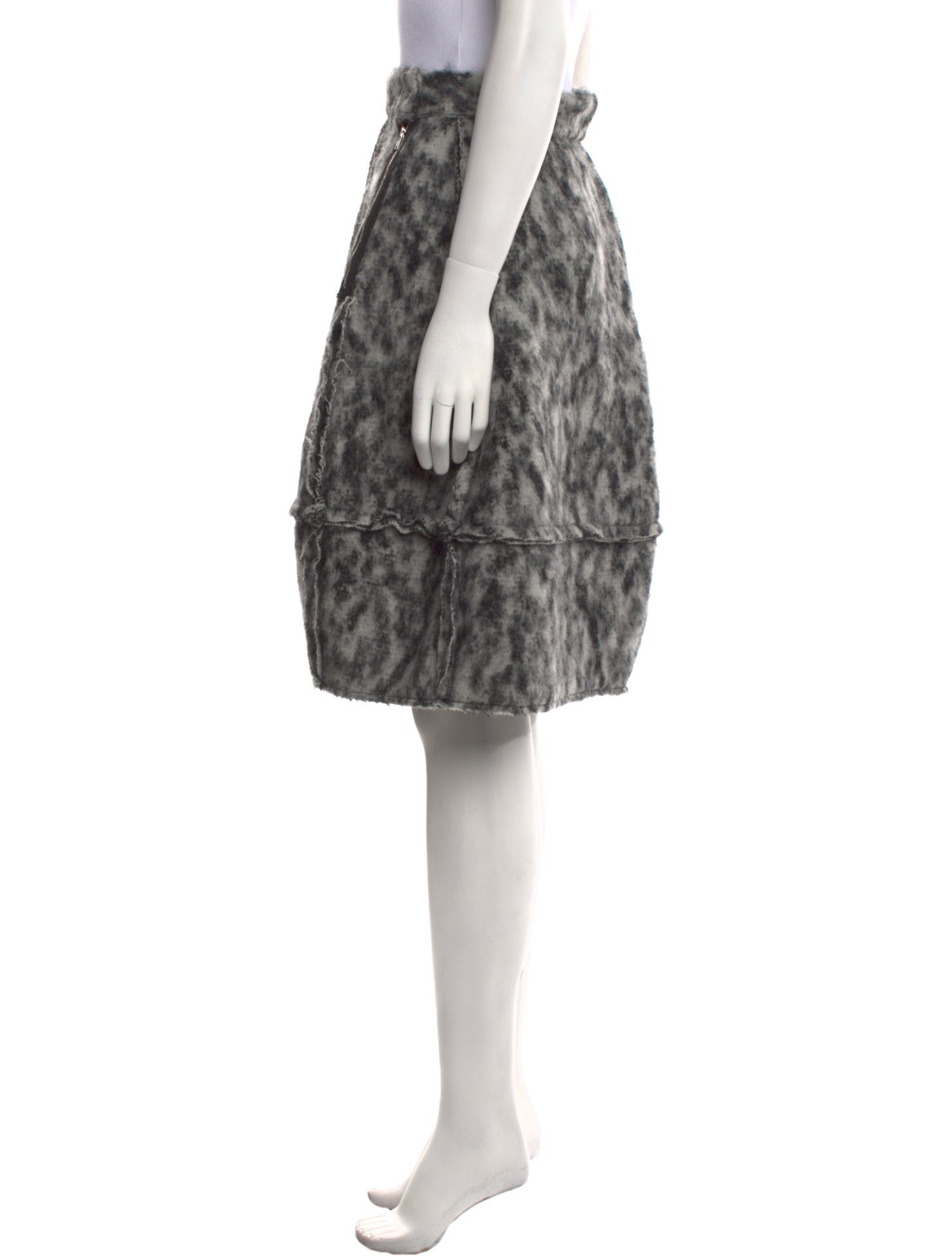 Julien David Wool Knee-Length Skirt