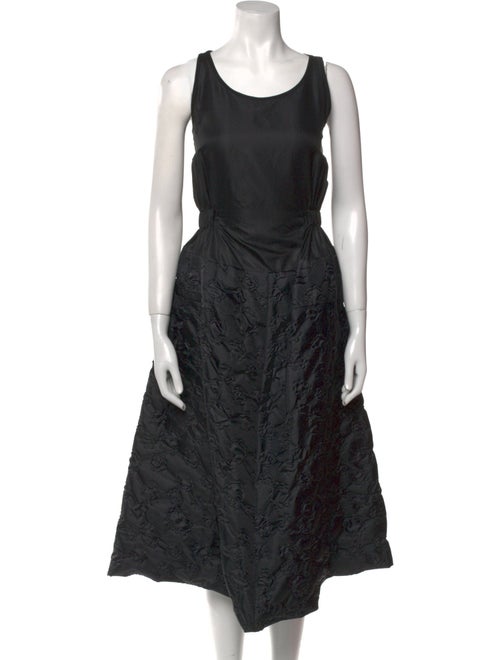 Julien David Scoop Neck Midi Length Dress