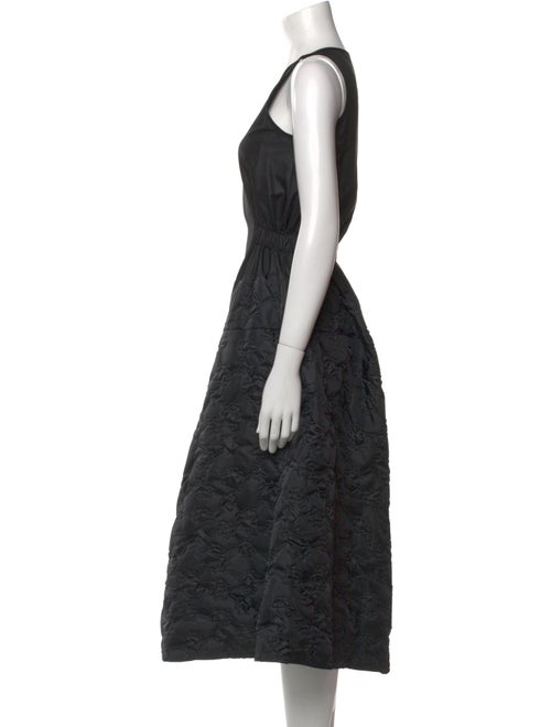 Julien David Scoop Neck Midi Length Dress