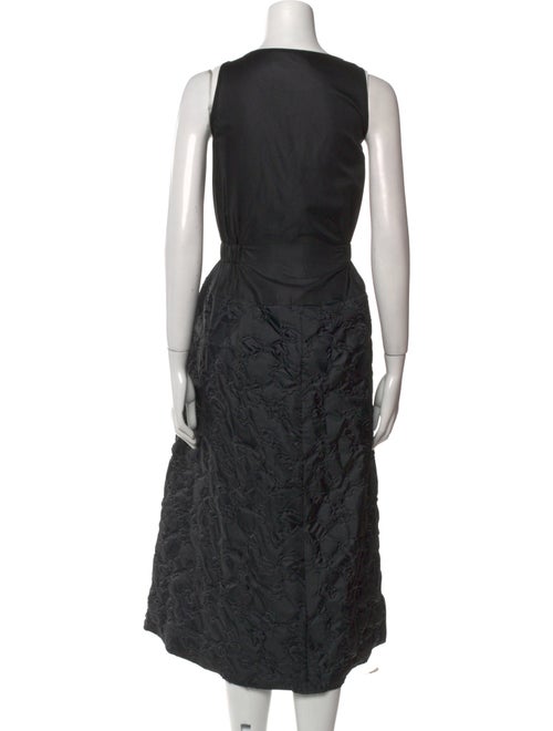 Julien David Scoop Neck Midi Length Dress