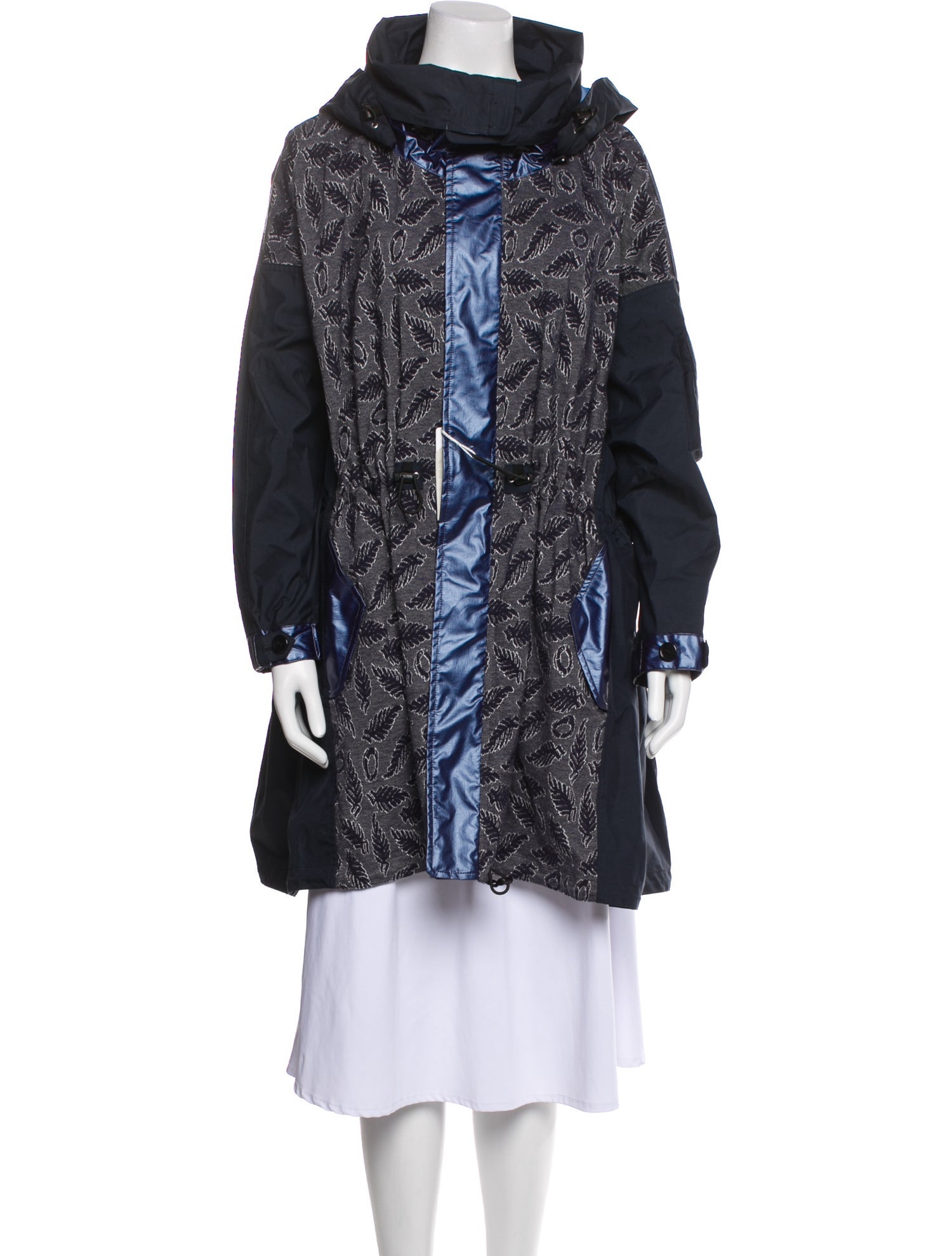 Julien David Nylon Printed Coat