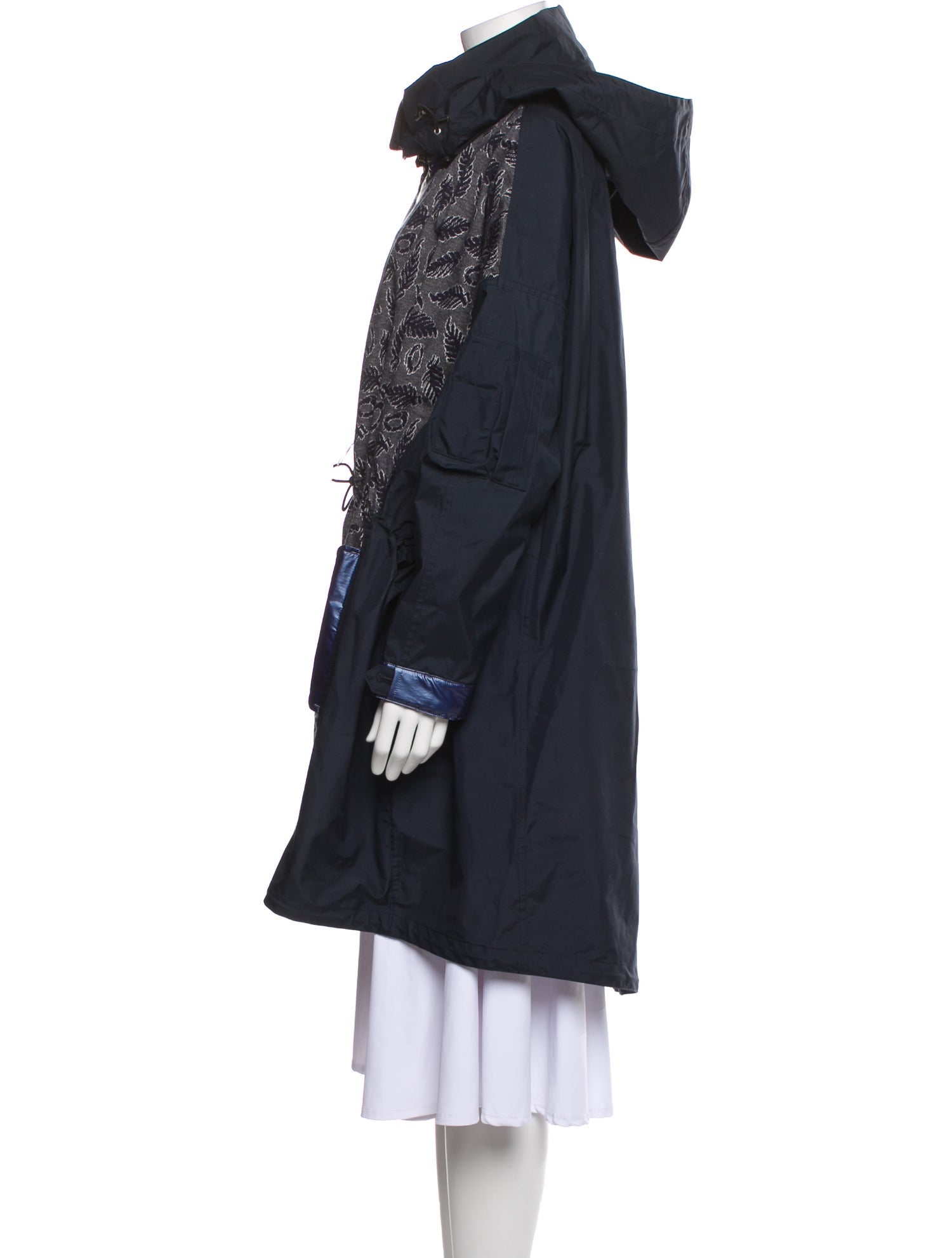 Julien David Nylon Printed Coat