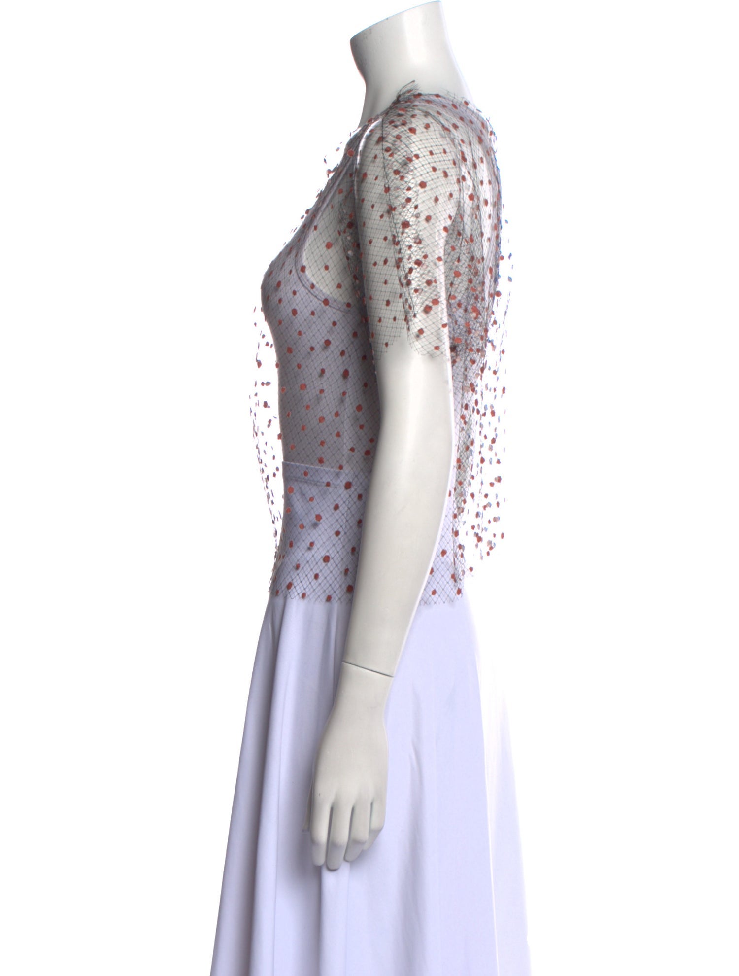 Julien David Polka Dot Print Crew Neck T-Shirt