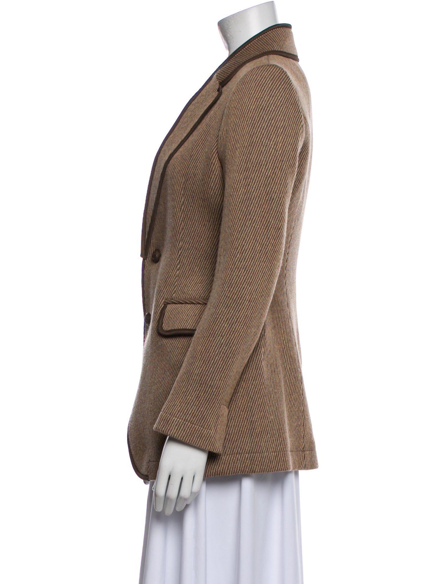 Julien David Wool Striped Blazer