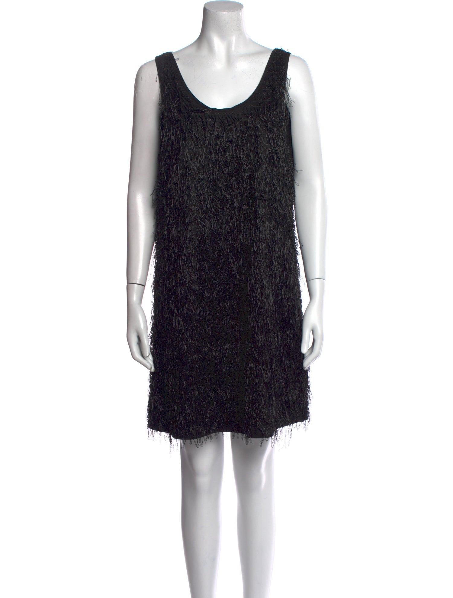 Julien David Scoop Neck Mini Dress