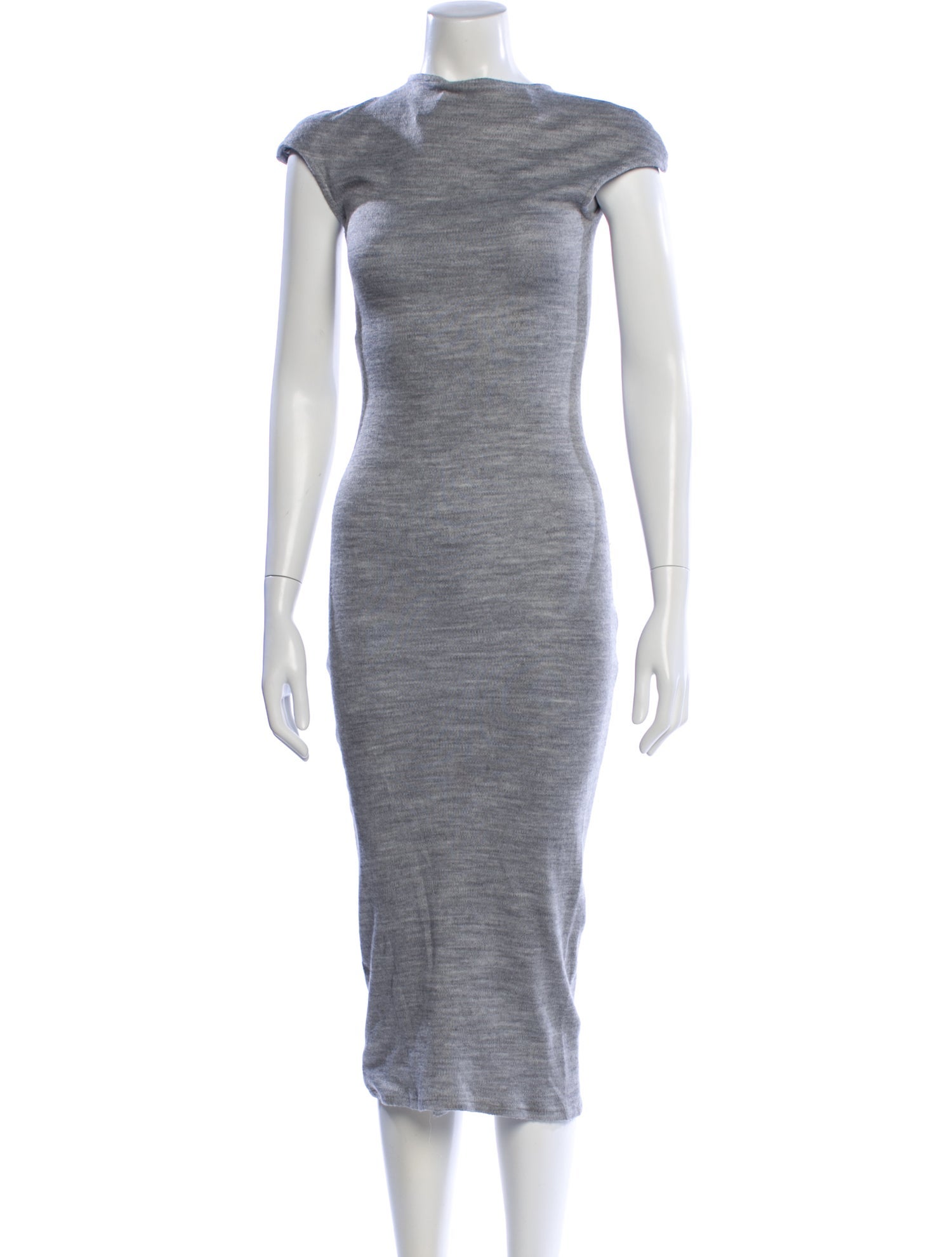 Julien David Mock Neck Long Dress