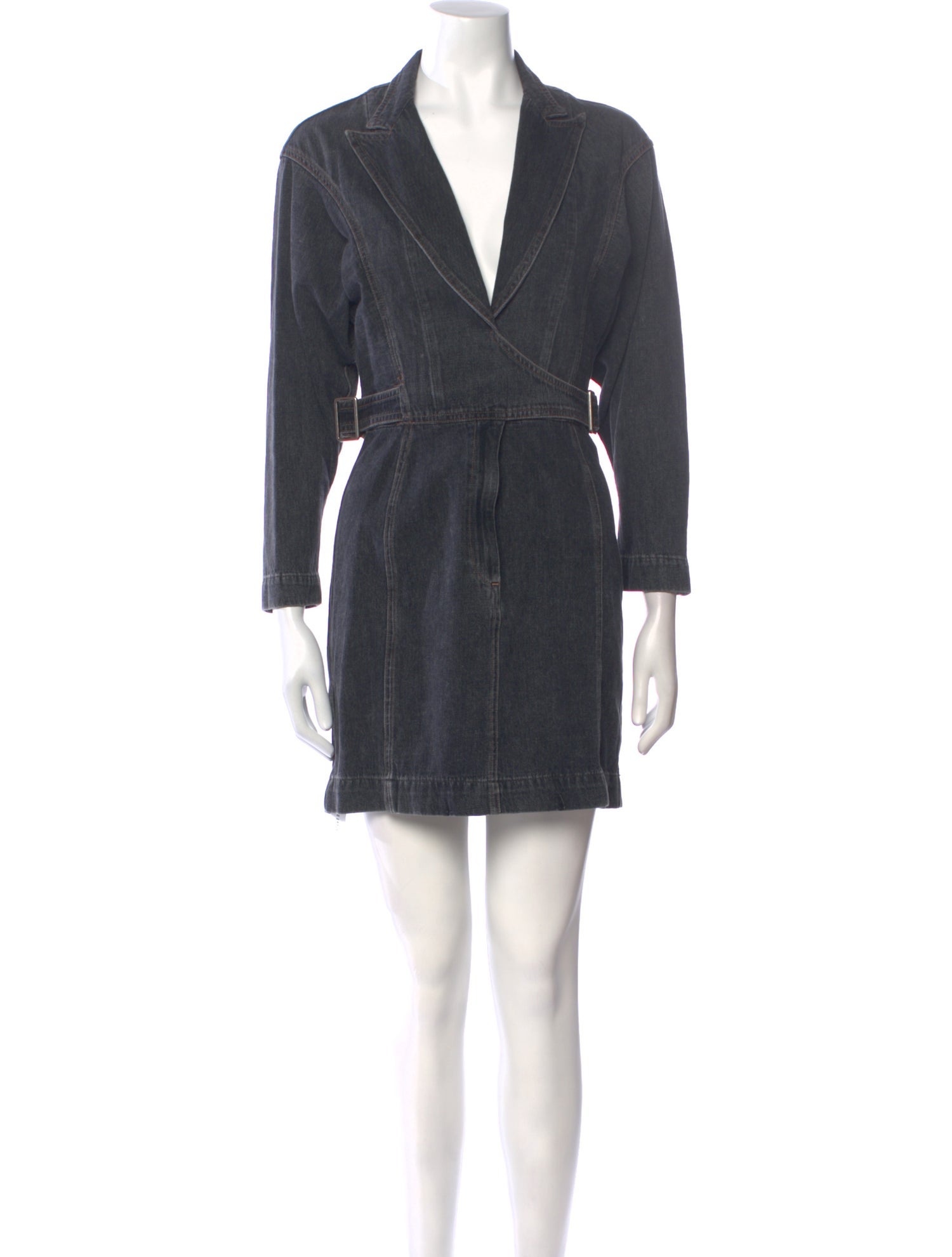 Jean Atelier V-Neck Mini Dress