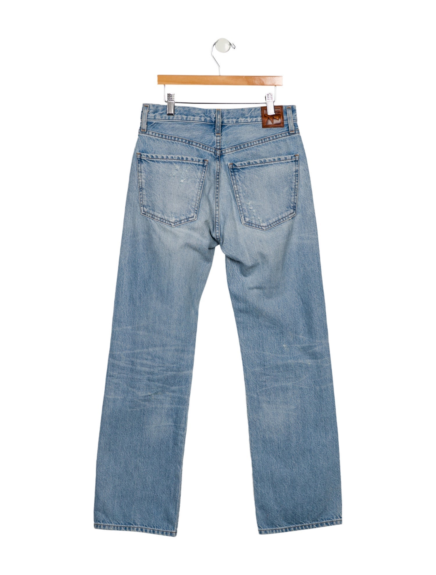 Jean Atelier Mid-Rise Straight Leg Jeans