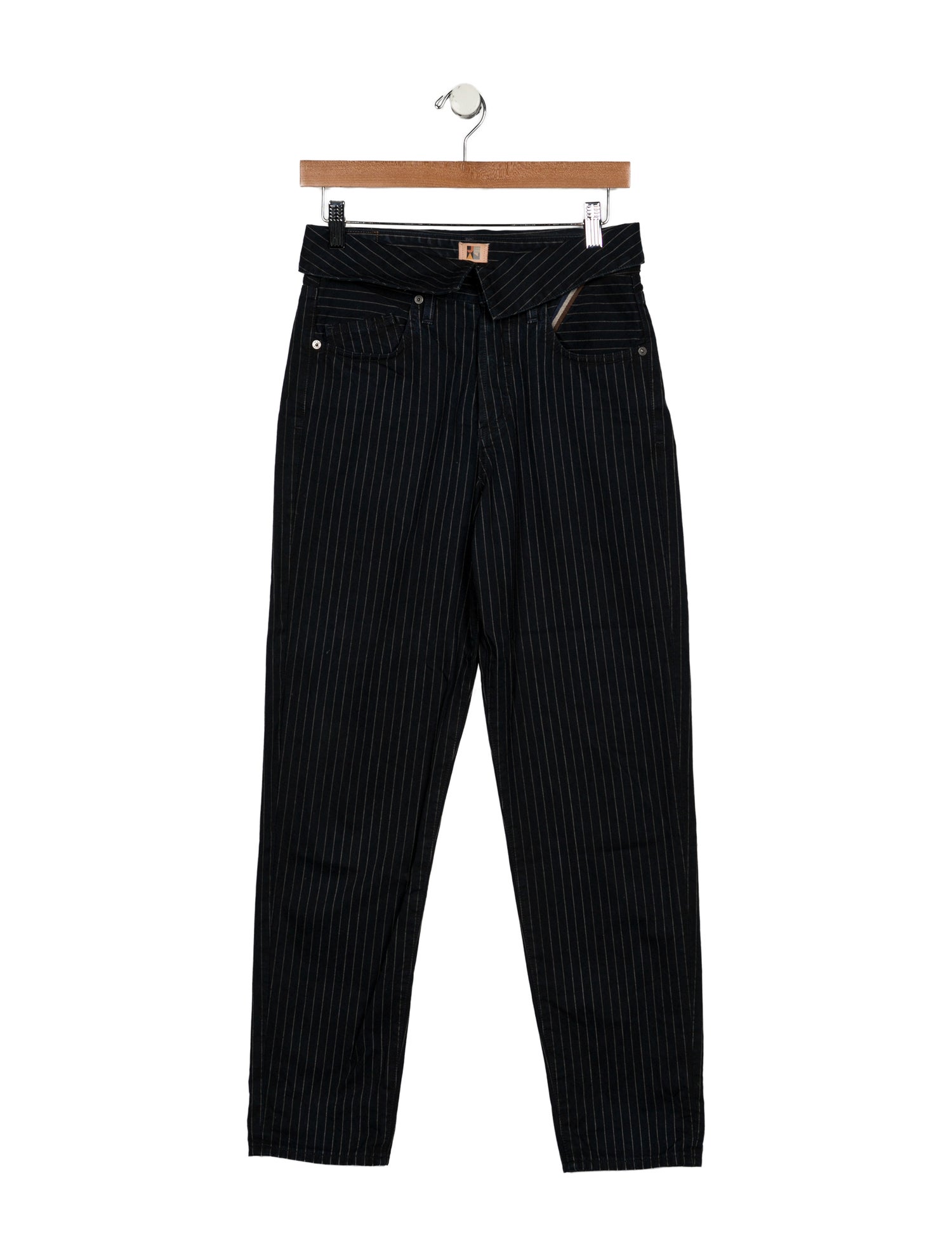 Jean Atelier Striped Straight Leg Pants