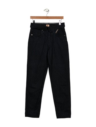Jean Atelier Striped Straight Leg Pants