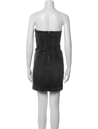 Jean Atelier Strapless Mini Dress