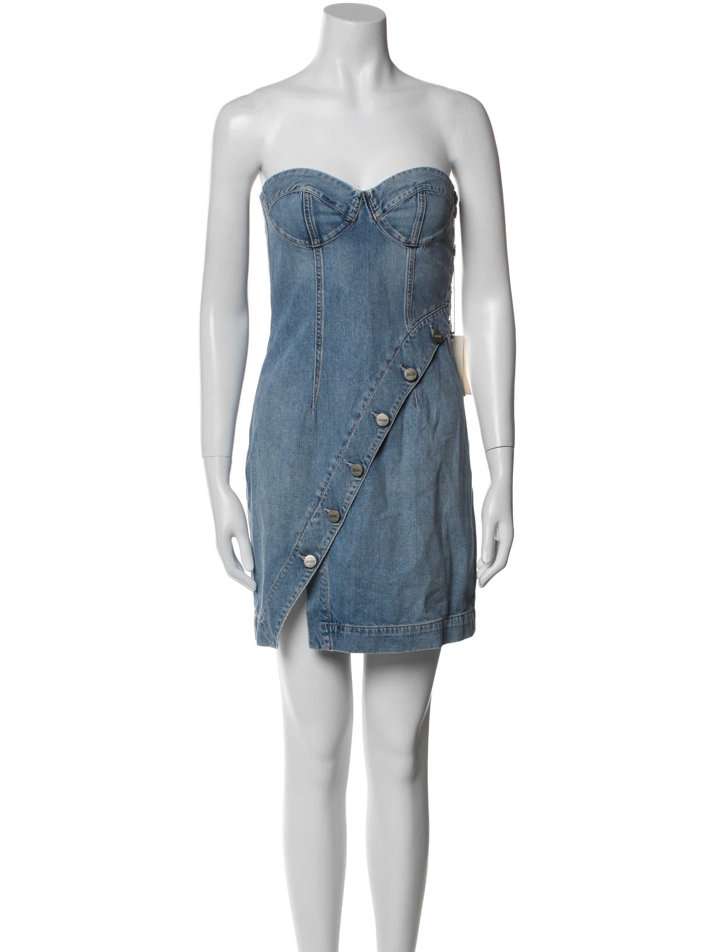 Jean Atelier Strapless Mini Dress