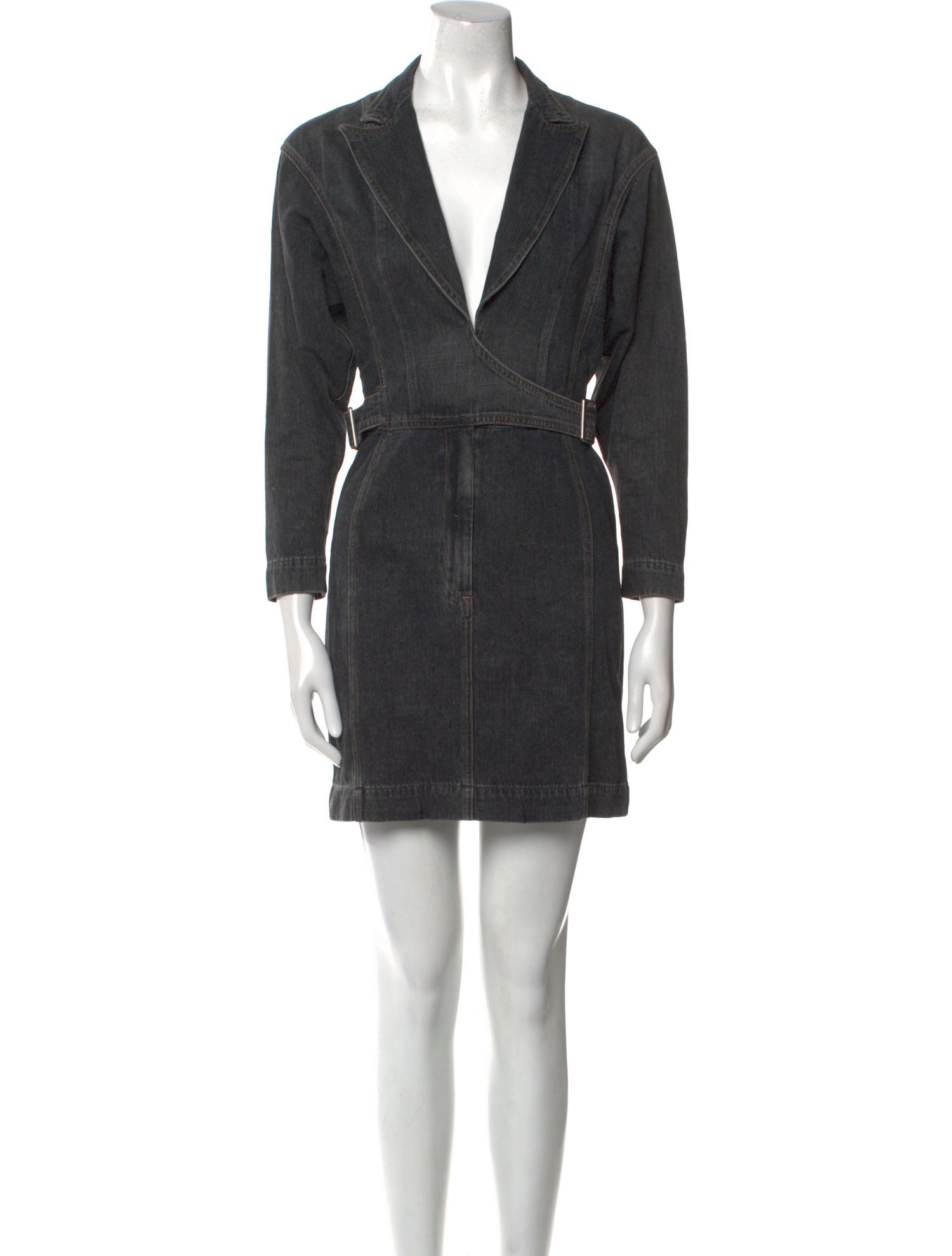 Jean Atelier V-Neck Mini Dress