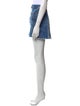 Jean Atelier Raw-Edge Trim Mini Skirt