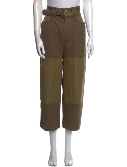 Jean Atelier Colorblock Pattern Straight Leg Pants