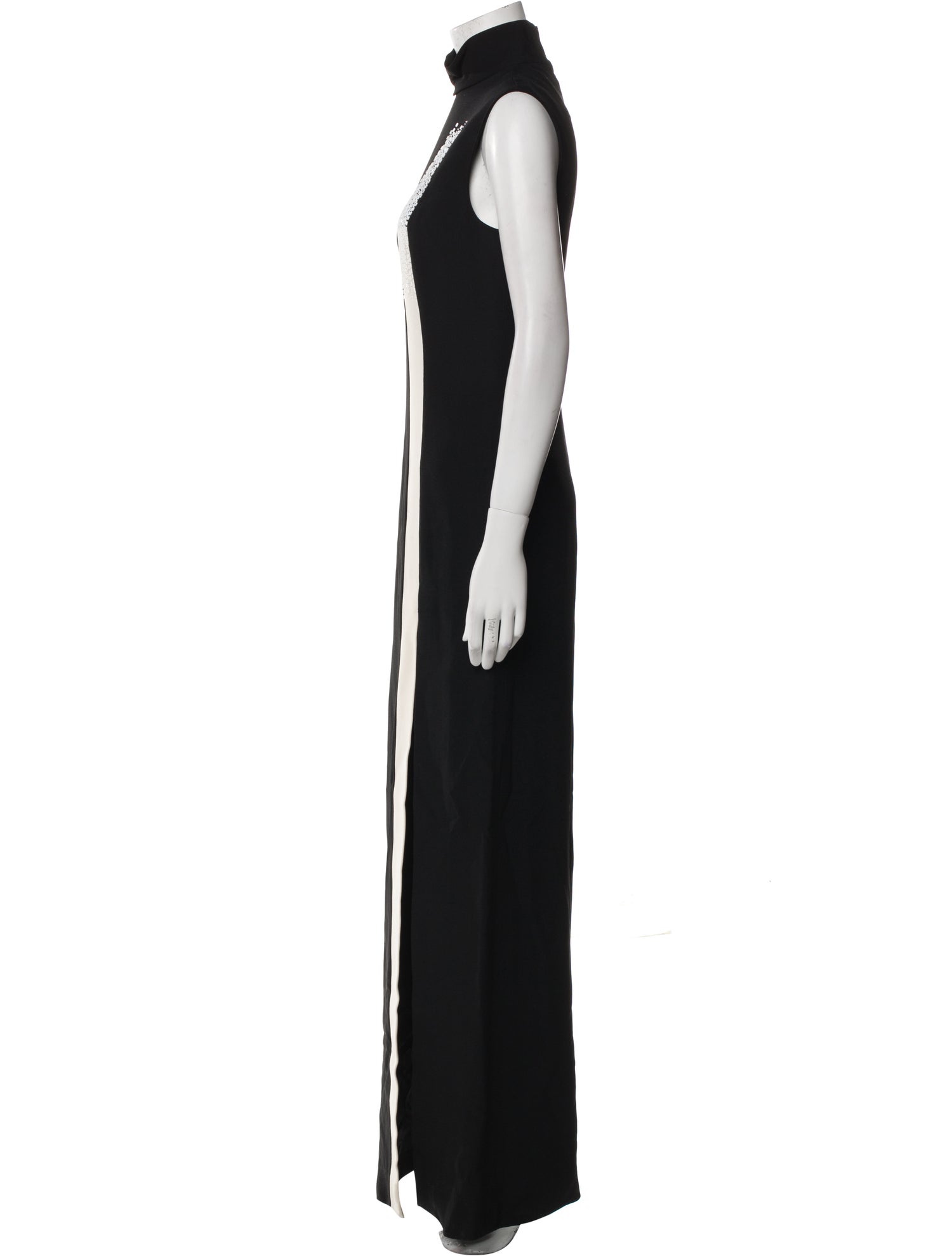 Jean-Louis Scherrer Turtleneck Long Dress