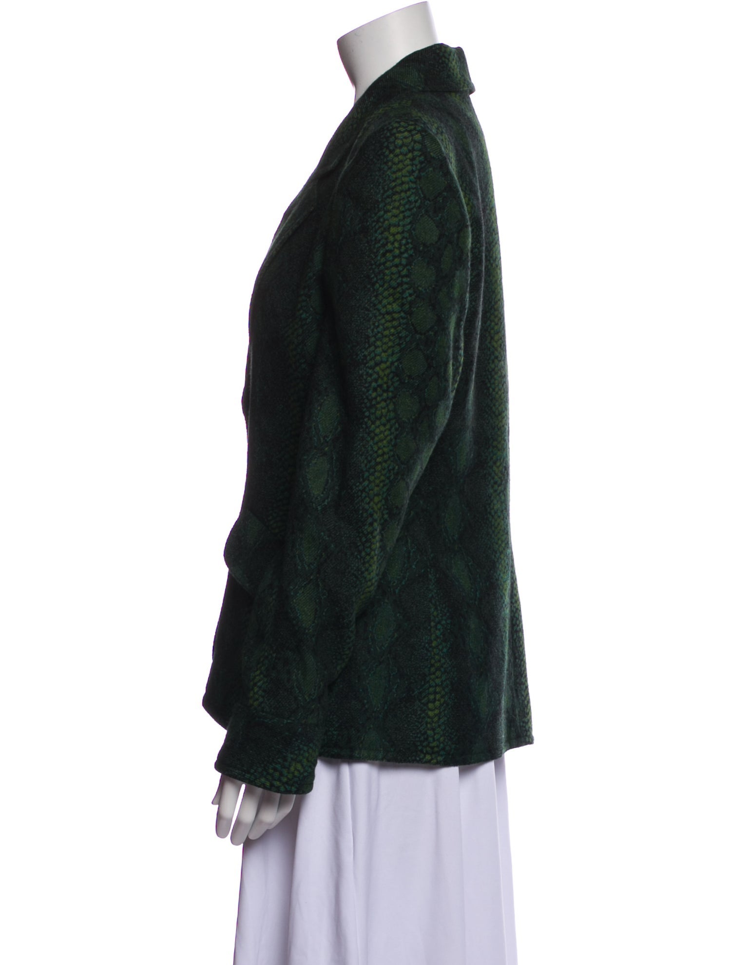 Jean-Louis Scherrer Wool Animal Print Blazer