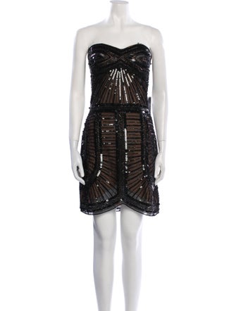 Jean-Louis Scherrer Strapless Mini Dress