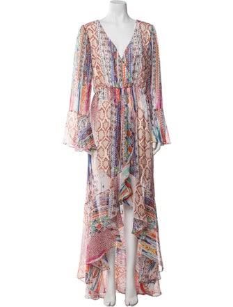 Jean-Louis Scherrer Printed Long Dress