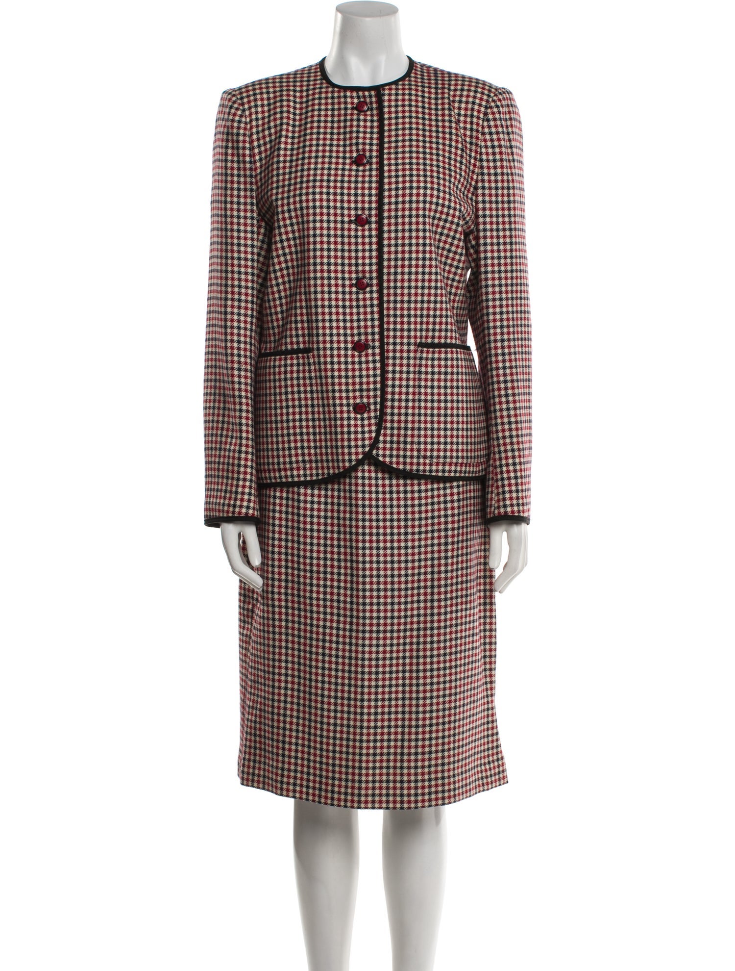 Jean-Louis Scherrer Vintage 1980's Skirt Suit