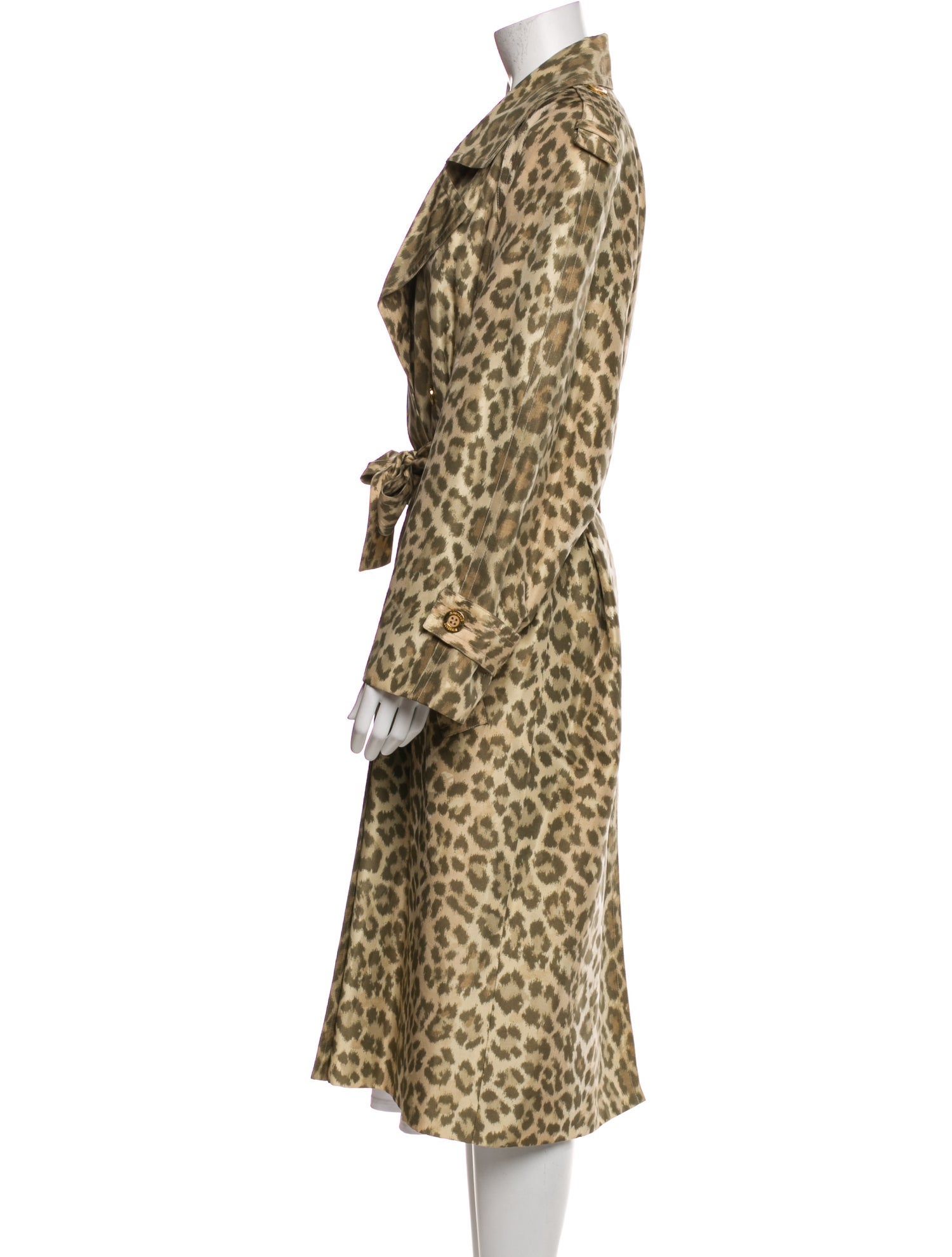 Jean-Louis Scherrer Animal Print Faux Fur Coat