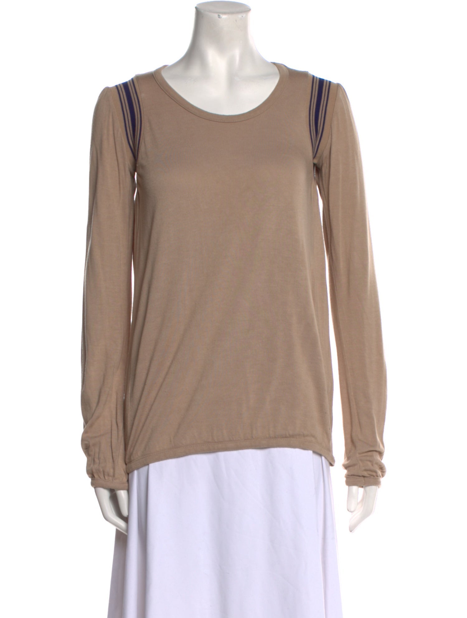 Jean's Paul Gaultier Scoop Neck Long Sleeve Top