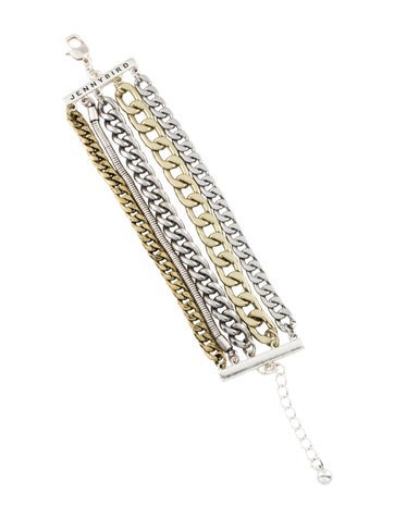 Jenny Bird Multistrand Two-Tone Multi Chain Bracelet
