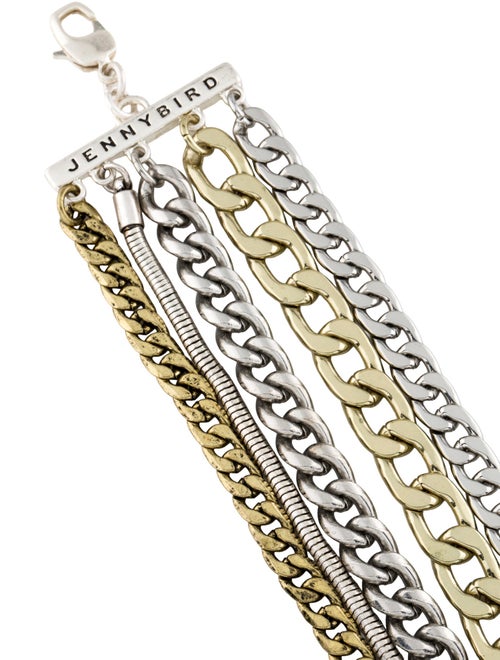 Jenny Bird Two-Tone Multi Chain Bracelet