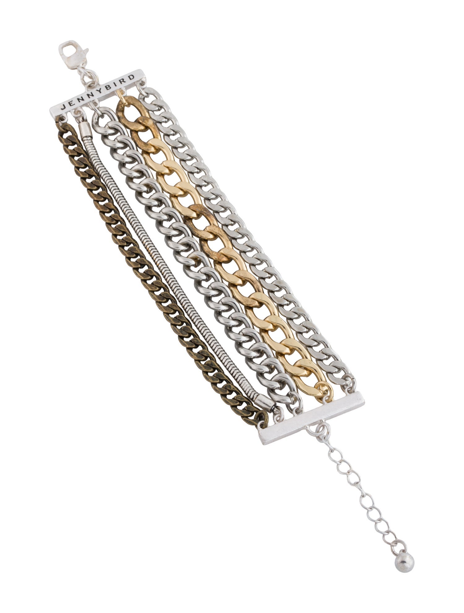 Jenny Bird Two Tone Multistrand Link Bracelet