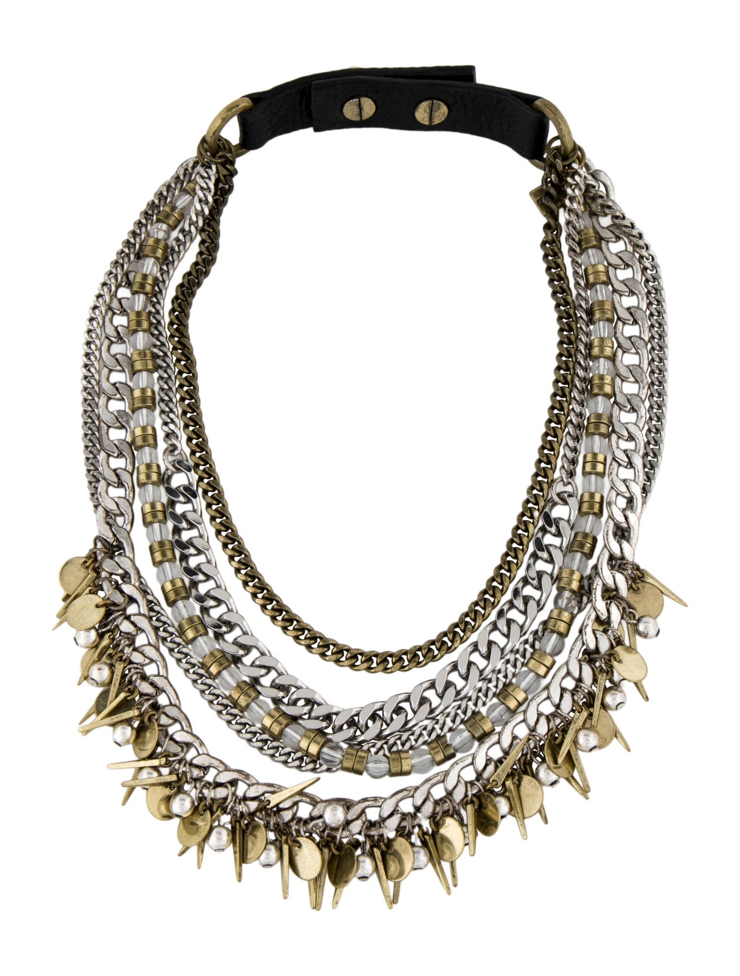 Jenny Bird Leather 'Talitha' Multistrand Collar Necklace